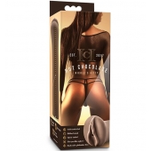 Коричневый мастубратор-вагина Nicole s Kitty - Blush Novelties - в Сочи купить с доставкой