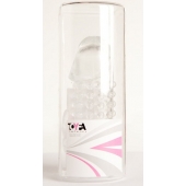 Гелевая прозрачная насадка с 2 отростками - 13 см. - Toyfa Basic - в Сочи купить с доставкой