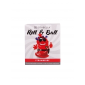Стимулирующий презерватив-насадка Roll   Ball Strawberry - Sitabella - купить с доставкой в Сочи