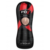 Мастурбатор-вагина Vibrating Pussy Stroker с вибрацией - Pipedream - в Сочи купить с доставкой