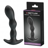 Черный анальный стимулятор простаты с вибрацией Special Anal Massager - 14,5 см. - Baile - в Сочи купить с доставкой