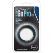 Черно-синее эрекционное кольцо Silicone Go Pro Cock Ring - Blush Novelties - в Сочи купить с доставкой