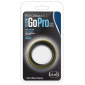 Черно-желтое силиконовое эрекционное кольцо Silicone Go Pro Cock Ring - Blush Novelties - в Сочи купить с доставкой