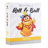 Стимулирующий презерватив-насадка Roll   Ball Banana - Sitabella - купить с доставкой в Сочи
