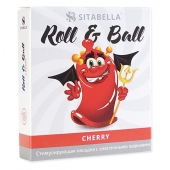 Стимулирующий презерватив-насадка Roll   Ball Cherry - Sitabella - купить с доставкой в Сочи