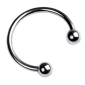 Серебристая подкова на головку пениса - ToyFa - купить с доставкой в Сочи