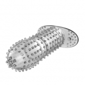 Закрытая прозрачная насадка Crystal sleeve - 12 см. - Erowoman-Eroman - в Сочи купить с доставкой