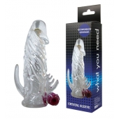 Закрытая прозрачная вибронасадка на пенис Crystal Sleeve Vibe - Erowoman-Eroman - в Сочи купить с доставкой