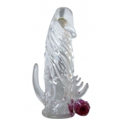 Закрытая прозрачная вибронасадка на пенис Crystal Sleeve Vibe - Erowoman-Eroman - в Сочи купить с доставкой