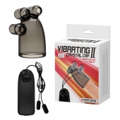 Дымчатая насадка-мастурбатор с вибрацией Vibrating Crystal Cap II - Baile - в Сочи купить с доставкой