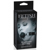 Черный кляп с дырочками Breathable Ball Gag - Pipedream - купить с доставкой в Сочи