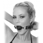 Черный кляп с дырочками Breathable Ball Gag - Pipedream - купить с доставкой в Сочи