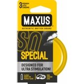Презервативы с точками и рёбрами в железном кейсе MAXUS Special - 3 шт. - Maxus - купить с доставкой в Сочи