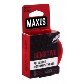 Ультратонкие презервативы в железном кейсе MAXUS Sensitive - 3 шт. - Maxus - купить с доставкой в Сочи