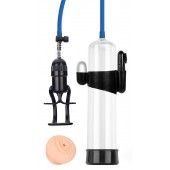 Прозрачная вакуумная вибропомпа Sex Expert с насадкой-вагиной - Sex Expert - в Сочи купить с доставкой