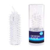 Закрытая рельефная насадка Crystal sleeve с усиками - 12 см. - Erowoman-Eroman - в Сочи купить с доставкой