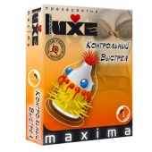 Презерватив LUXE Maxima  Контрольный Выстрел  - 1 шт. - Luxe - купить с доставкой в Сочи