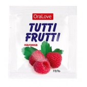 Пробник гель-смазки Tutti-frutti с малиновым вкусом - 4 гр. - Биоритм - купить с доставкой в Сочи