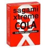 Ароматизированные презервативы Sagami Xtreme COLA - 3 шт. - Sagami - купить с доставкой в Сочи