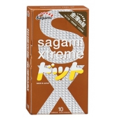 Презервативы Sagami Xtreme FEEL UP с точечной текстурой и линиями прилегания - 10 шт. - Sagami - купить с доставкой в Сочи