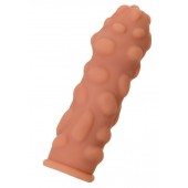 Телесная реалистичная насадка KOKOS Extreme Sleeve 11 с дополнительной стимуляцией - 12,7 см. - KOKOS - в Сочи купить с доставкой