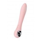 Розовый силиконовый вибратор с электростимуляцией GALVANI VIBE - 21 см. - ToyFa - купить с доставкой в Сочи