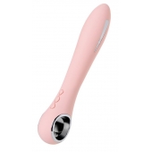Розовый силиконовый вибратор с электростимуляцией GALVANI VIBE - 21 см. - ToyFa - купить с доставкой в Сочи