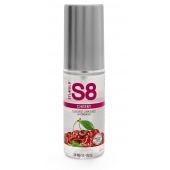 Смазка на водной основе S8 Flavored Lube со вкусом вишни - 50 мл. - Stimul8 - купить с доставкой в Сочи