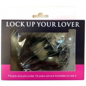 Черные меховые наручники Love с ключиками - Baile - купить с доставкой в Сочи