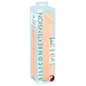Телесная насадка-удлинитель Silicone Extension - 19 см. - Orion - в Сочи купить с доставкой