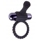 Черное эрекционное виброкольцо Vibrating Silicone Super Ring - Pipedream - в Сочи купить с доставкой