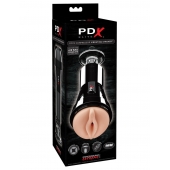 Телесный вибромастурбатор-вагина Cock Compressor Vibrating Stroker - Pipedream - в Сочи купить с доставкой