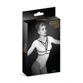 Черная упряжь на грудь Laura - Bijoux Pour Toi - купить с доставкой в Сочи