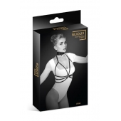 Черная упряжь на грудь Julia - Bijoux Pour Toi - купить с доставкой в Сочи
