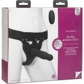 Черный полый вибрострапон Body Extensions BE Aroused - 17,78 см. - Doc Johnson - купить с доставкой в Сочи