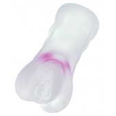 Прозрачный реалистичный мастурбатор Juicy Pussy Crystal Rose - ToyFa - в Сочи купить с доставкой