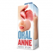 Телесный мастурбатор-ротик с язычком Oral Anne - Blush Novelties - в Сочи купить с доставкой