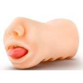 Телесный мастурбатор-ротик с язычком Oral Anne - Blush Novelties - в Сочи купить с доставкой