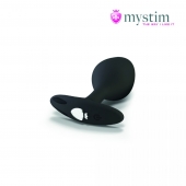 Черная пробка Mystim Rocking Vibe S с возможностью подключения к электростимулятору - 9,7 см. - MyStim - купить с доставкой в Сочи