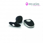 Черная пробка Mystim Rocking Vibe S с возможностью подключения к электростимулятору - 9,7 см. - MyStim - купить с доставкой в Сочи