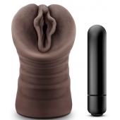 Коричневый мастурбатор-вагина Alexis - Blush Novelties - в Сочи купить с доставкой
