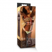 Коричневый мастурбатор-ротик Heather - Blush Novelties - в Сочи купить с доставкой