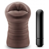 Коричневый мастурбатор-ротик Renee - Blush Novelties - в Сочи купить с доставкой