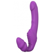 Фиолетовый безремневой вибрострапон DOUBLE DIPPER - Dream Toys - купить с доставкой в Сочи