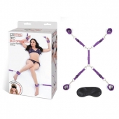Фиолетовый набор фиксаций на кровати Classic Bedspreader - Lux Fetish - купить с доставкой в Сочи