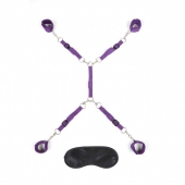 Фиолетовый набор фиксаций на кровати Classic Bedspreader - Lux Fetish - купить с доставкой в Сочи