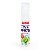 Гель-смазка Tutti-frutti со вкусом сладкой мяты - 30 гр. - Биоритм - купить с доставкой в Сочи