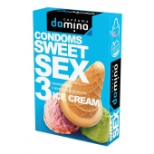 Презервативы для орального секса DOMINO Sweet Sex с ароматом мороженого - 3 шт. - Domino - купить с доставкой в Сочи