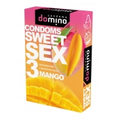 Презервативы для орального секса DOMINO Sweet Sex с ароматом манго - 3 шт. - Domino - купить с доставкой в Сочи
