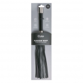Черная плеть Easytoys Flogger With Metal Grip - 38 см. - Easy toys - купить с доставкой в Сочи